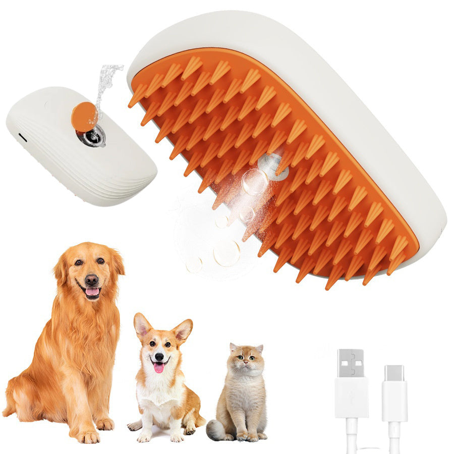 USB Rechargeable Pets Steam Brush