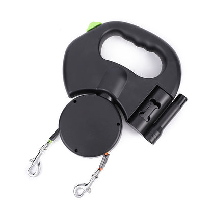 Retractable dual untangle Dog Leash For Small Dogs