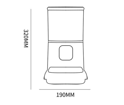 Pet Automatic Feeder Large Capacity Smart Voice Recorder APP Control Timer Feeding