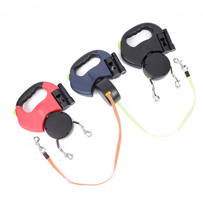 Retractable dual untangle Dog Leash For Small Dogs